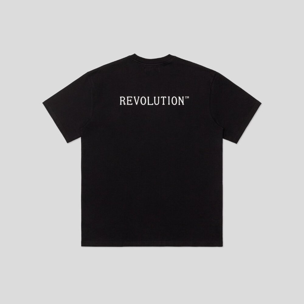 BNWT Revolution of 1995 - Logo Men's Evergreen Loose Fit T-Shirt / Black